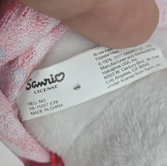 Sanrio- Hello Kitty White Plush Toy With A Bow - Picture 7 of 7